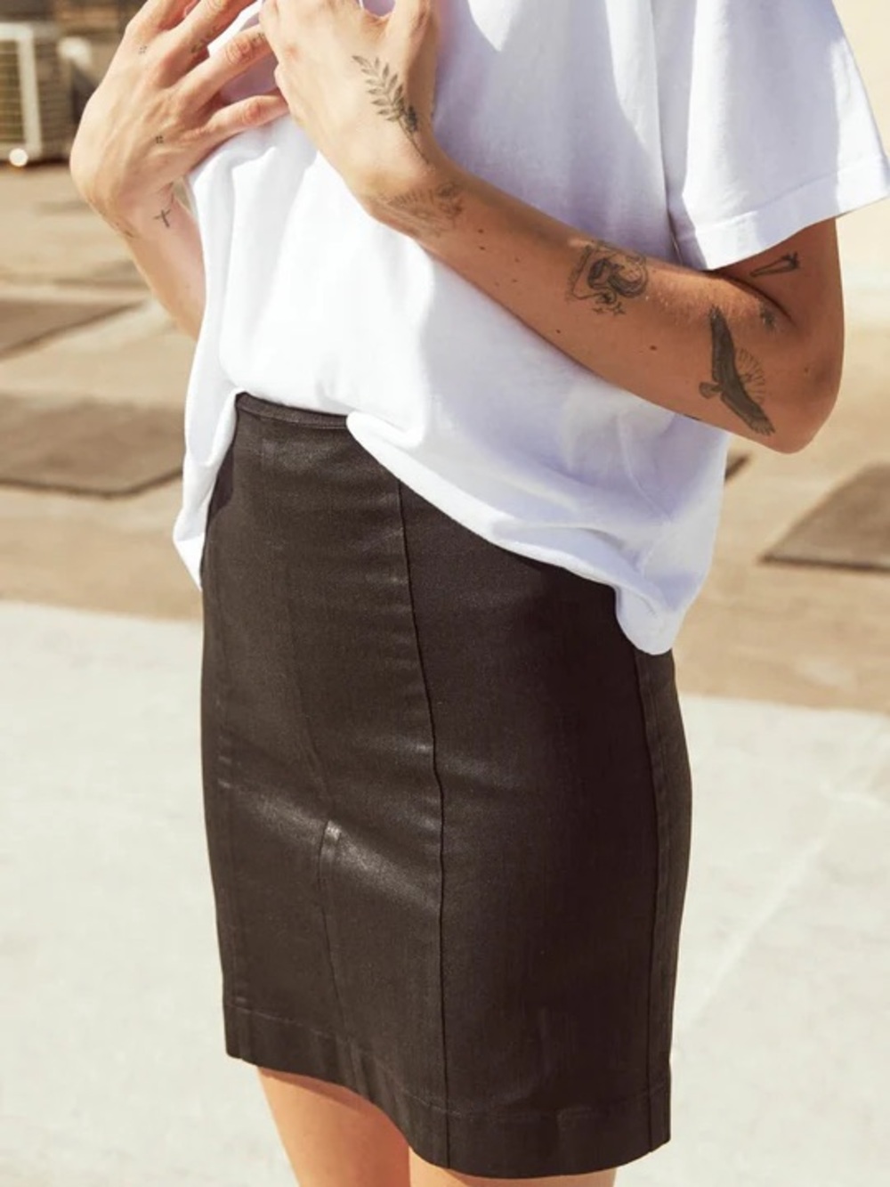 Black Mini Skirt - Fits Like Size 4
